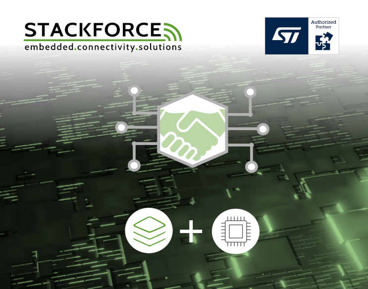Thumbnail illustrating the release of different protocol stacks for STMicroelectronics hardware platforms.