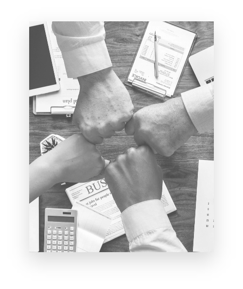 Handshake at STACKFORCE: Teamwork is a top priority at STACKFORCE