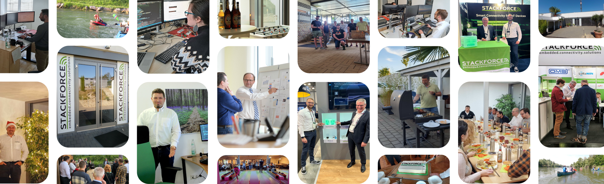 Hero imago for career page illustrating STACKFORCE events