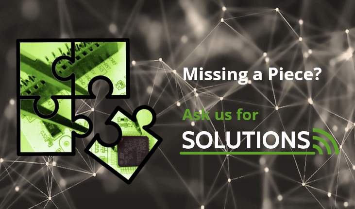 An image of an unfinished puzzle is intended to show that STACKFORCE can establish IoT connectivity even if a specific chip is missing.