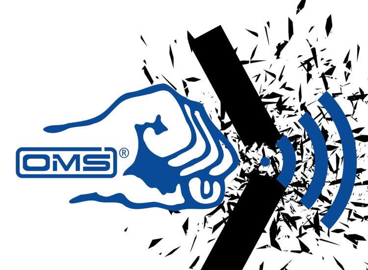 Hand smashing a wall to describe the power of OMS v5