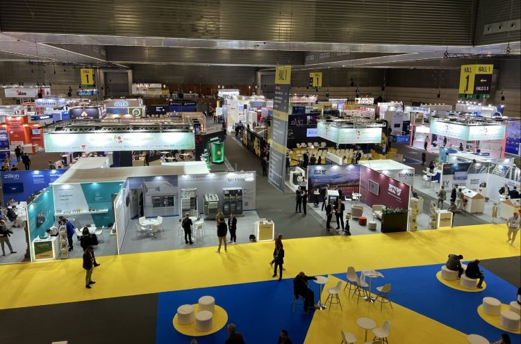 View of exhibition hall at Enlit 2025