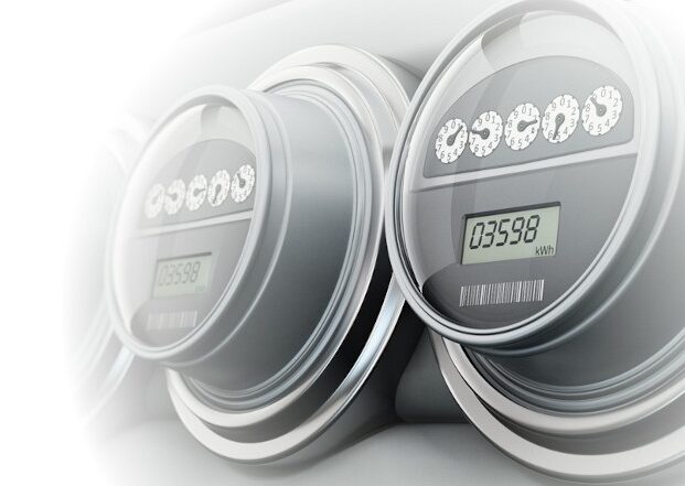 Graphic of water meters illustrating Smart Metering